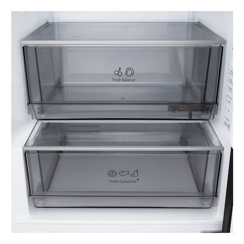 LG GBBS322AEV køle-/fryseskab Fritstående 375 L Sort