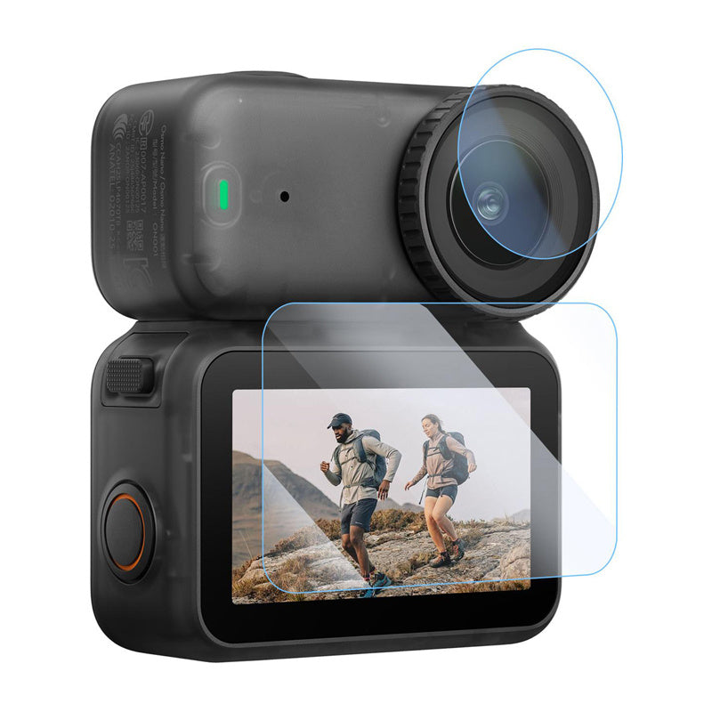 PULUZ tempereret beskyttelsesglas og linsefilm til DJI Osmo Nano
