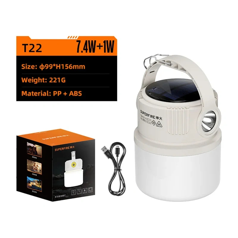 Lampka kempingowa T22 Superfire