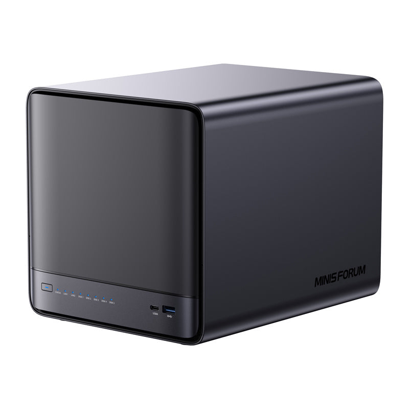 MINI-PC Minis Forum NAS N5 AMD Ryzen 7 H255, 16GB+128GB OS-lagring