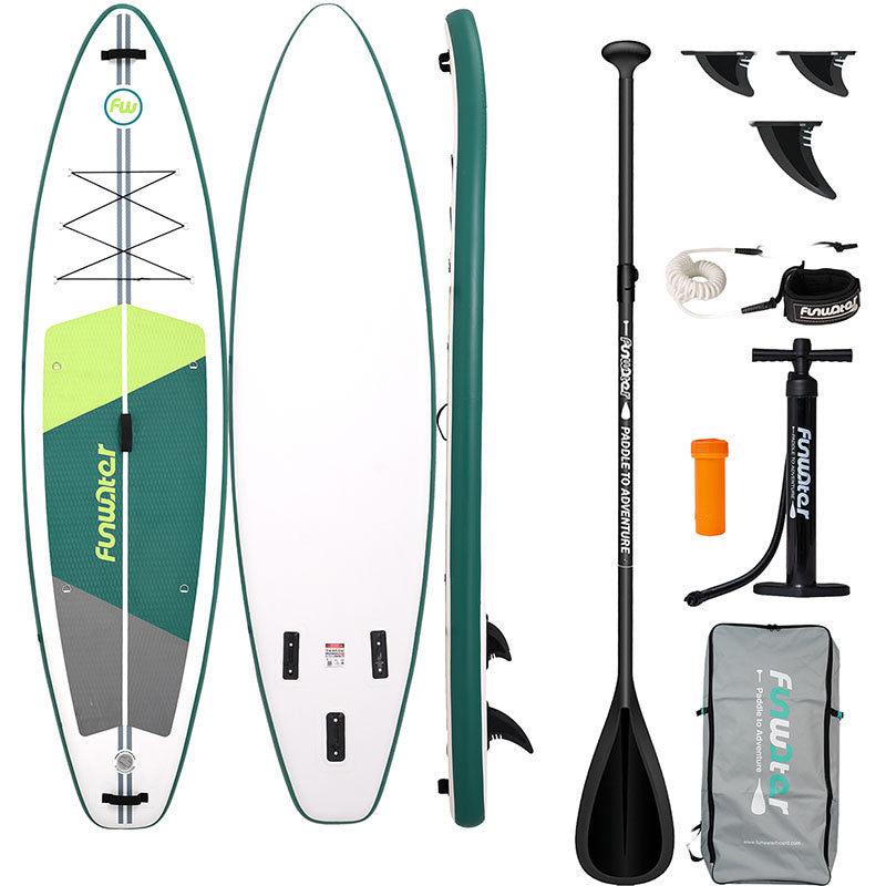 FunWater SUP paddleboard SUPFW69A 3,35m (grøn-hvid)