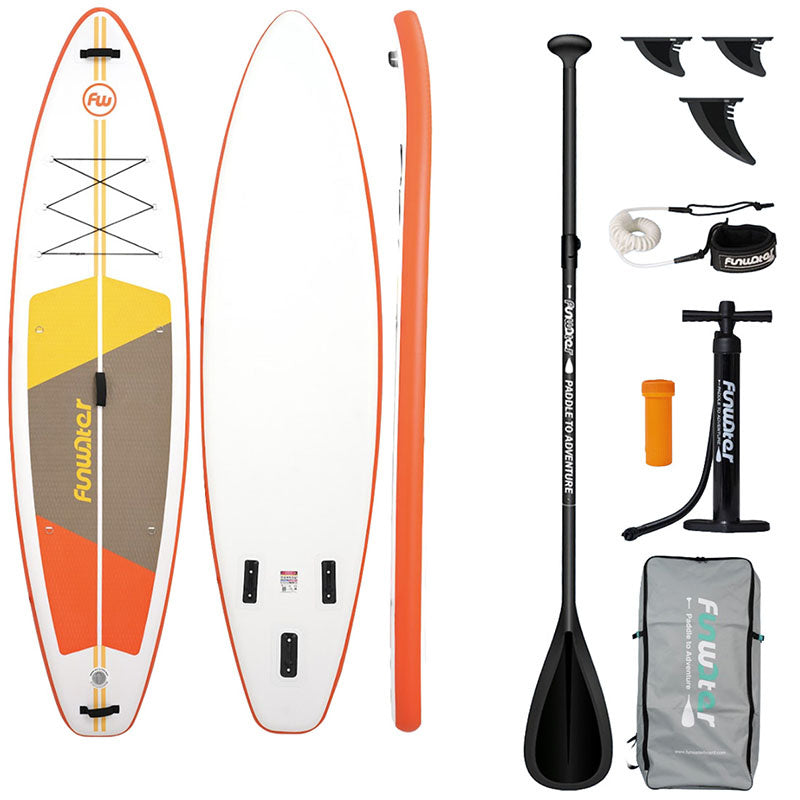 FunWater SUP paddleboard SUPFW69B (orange-hvid)