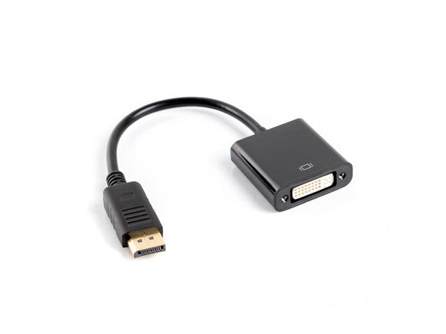 Lanberg AD-0007-BK videokabel adapter 0,1 m DisplayPort DVI-D Sort
