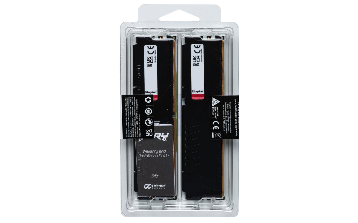 Kingston Technology FURY Beast 16GB 6000MT/s DDR5 CL36 DIMM (sæt med 2) Black EXPO