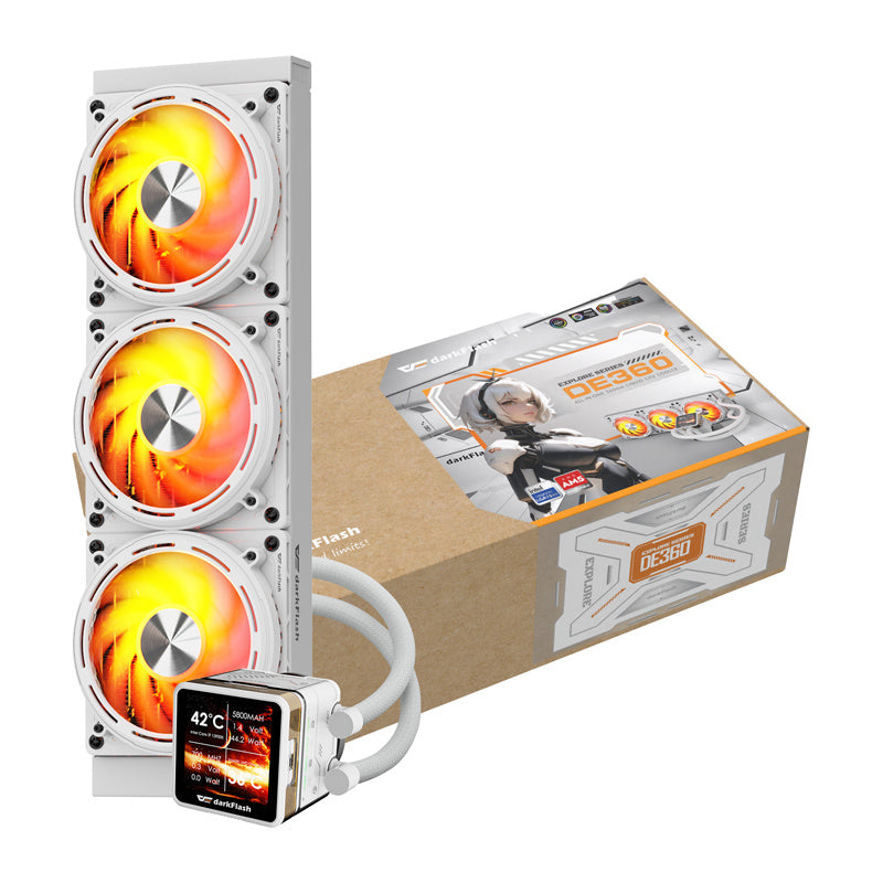 Vandkøling til processoren DE360 (hvid)