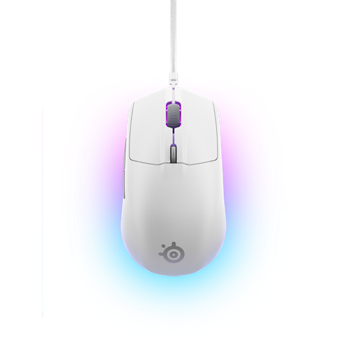 SteelSeries Rival 3 Gen 2 - White - Gaming mus