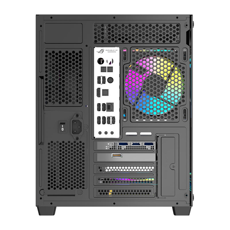 DarkFlash B275 PRO computer case (sort) + 6 fans