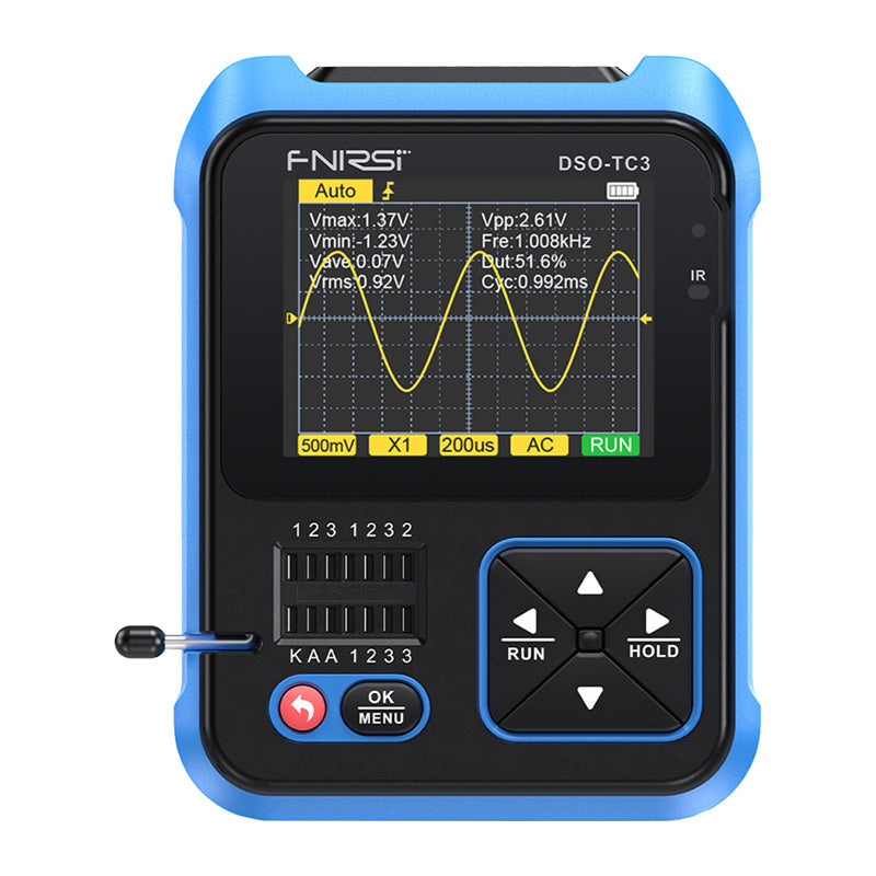 FNIRSI håndholdt digital oscilloskop transistor Tester SigGen 3 i 1 DSO-TC3