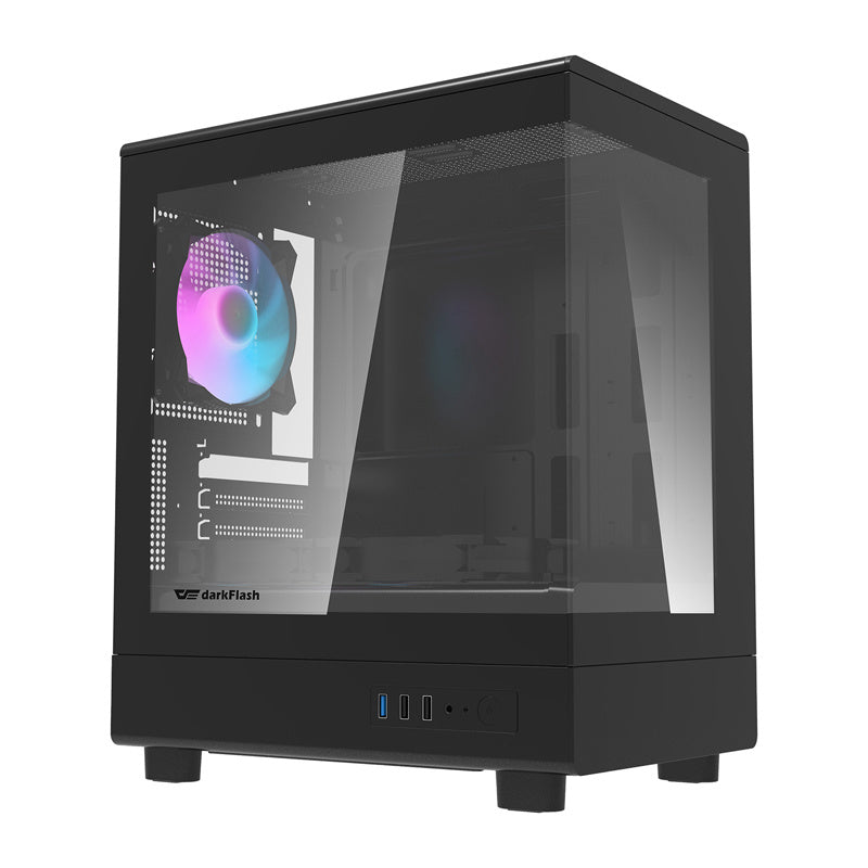 Darkflash DB330M Computer Case + 3 Fans (Sort)