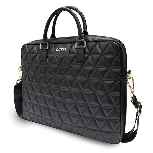 Guess Quilted bag for a 16" laptop - black