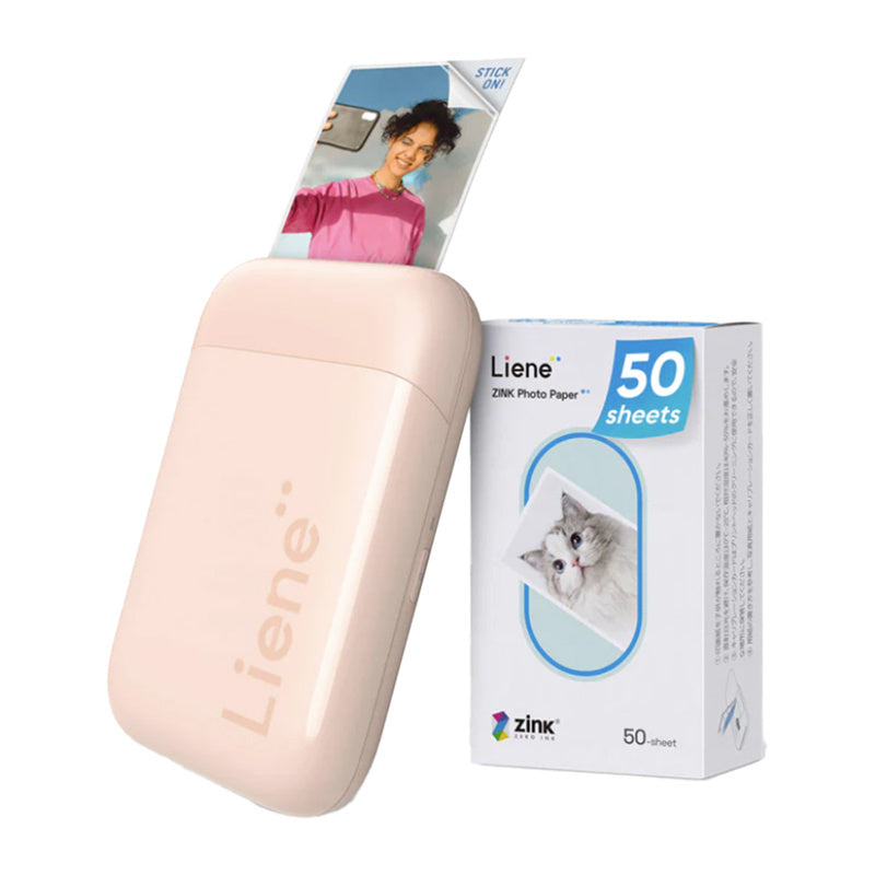 Liene Pearl 2x3" bærbar fotoprinter (rosa)