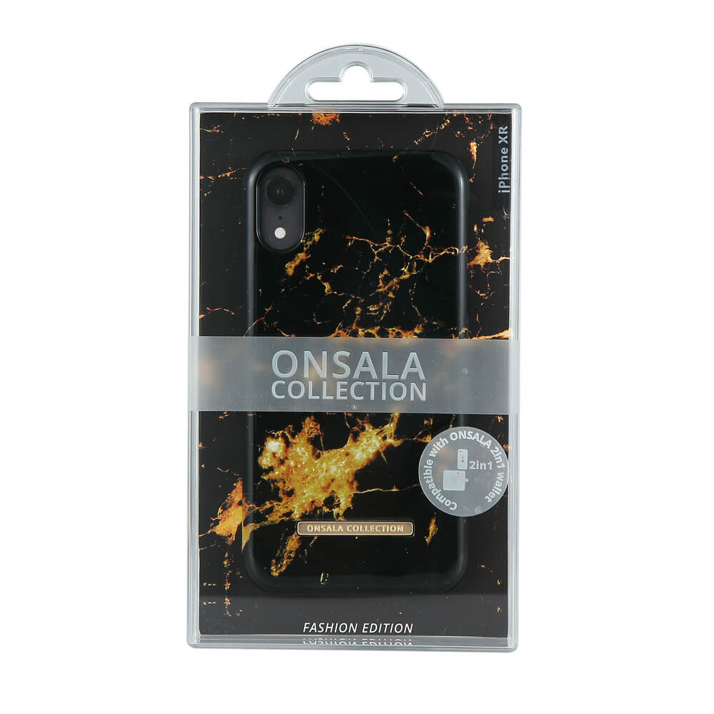 ONSALA COLLECTION Mobil Cover Shine Goldmine Marble iPhone XR