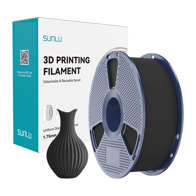 Sunlu PLA Classic Black Filament 1,75 mm og 1 kg