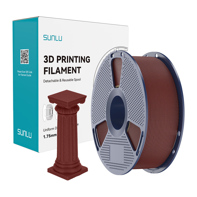 Sunlu PLA High-Speed Marble Filament (mursten rød)