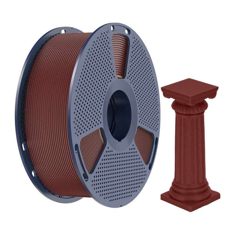 Sunlu PLA højhastighedsmarmorfilament (mursten rød)