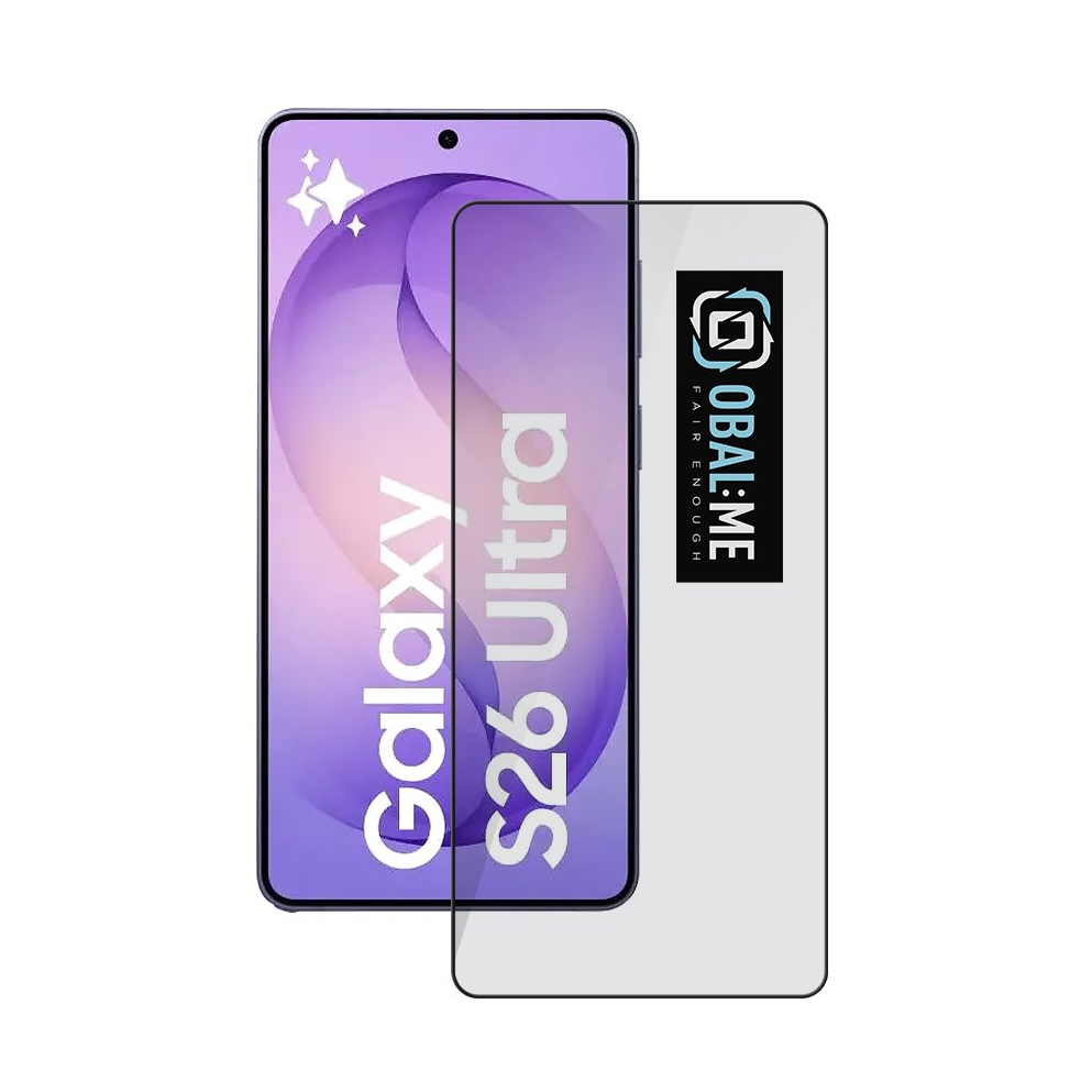 OBAL:ME 5D Glass Screen Protector for Samsung Galaxy S26 Ultra Black