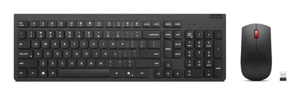 Lenovo 4X31R64485 tastatur Mus inkluderet Kontor RF trådløst Finsk, Svensk Sort