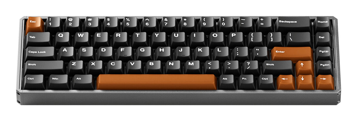 Akko MOD68 HE tastatur Spil USB + RF Wireless + Bluetooth QWERTY US engelsk Grå