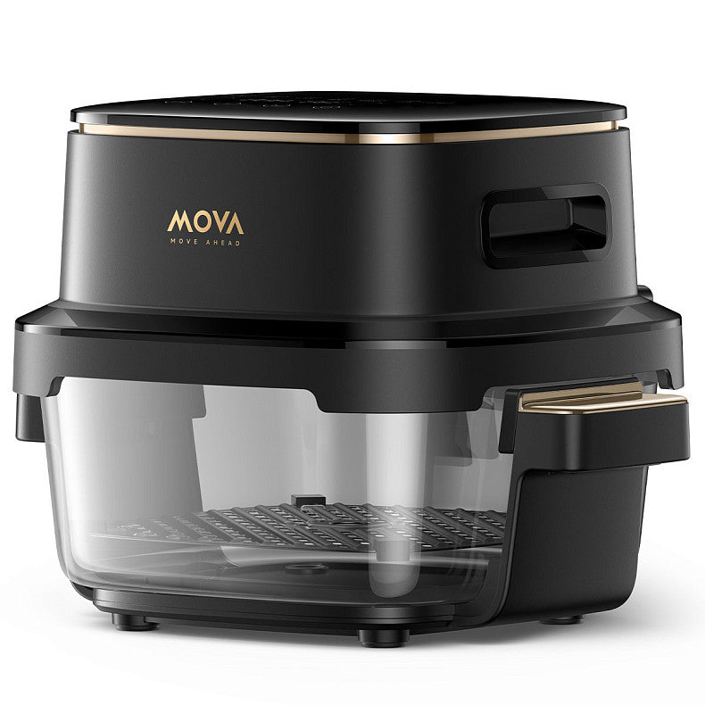 MOVA AF20 PRO frituregryde Enkelt 4 L Enkeltstående 1700 W Varmluftsteger Sort, Guld