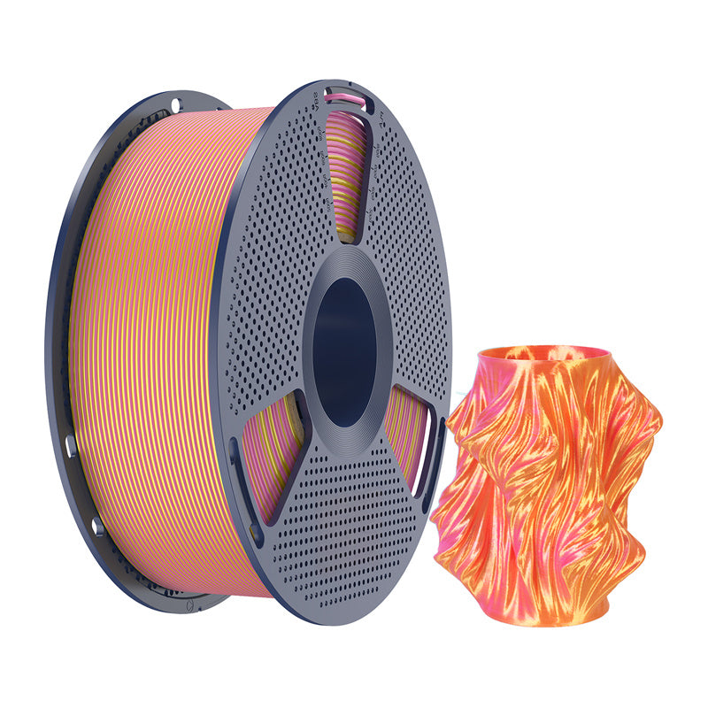 Sunlu PLA+ Silke dobbeltfarvet filament (pink og guld)
