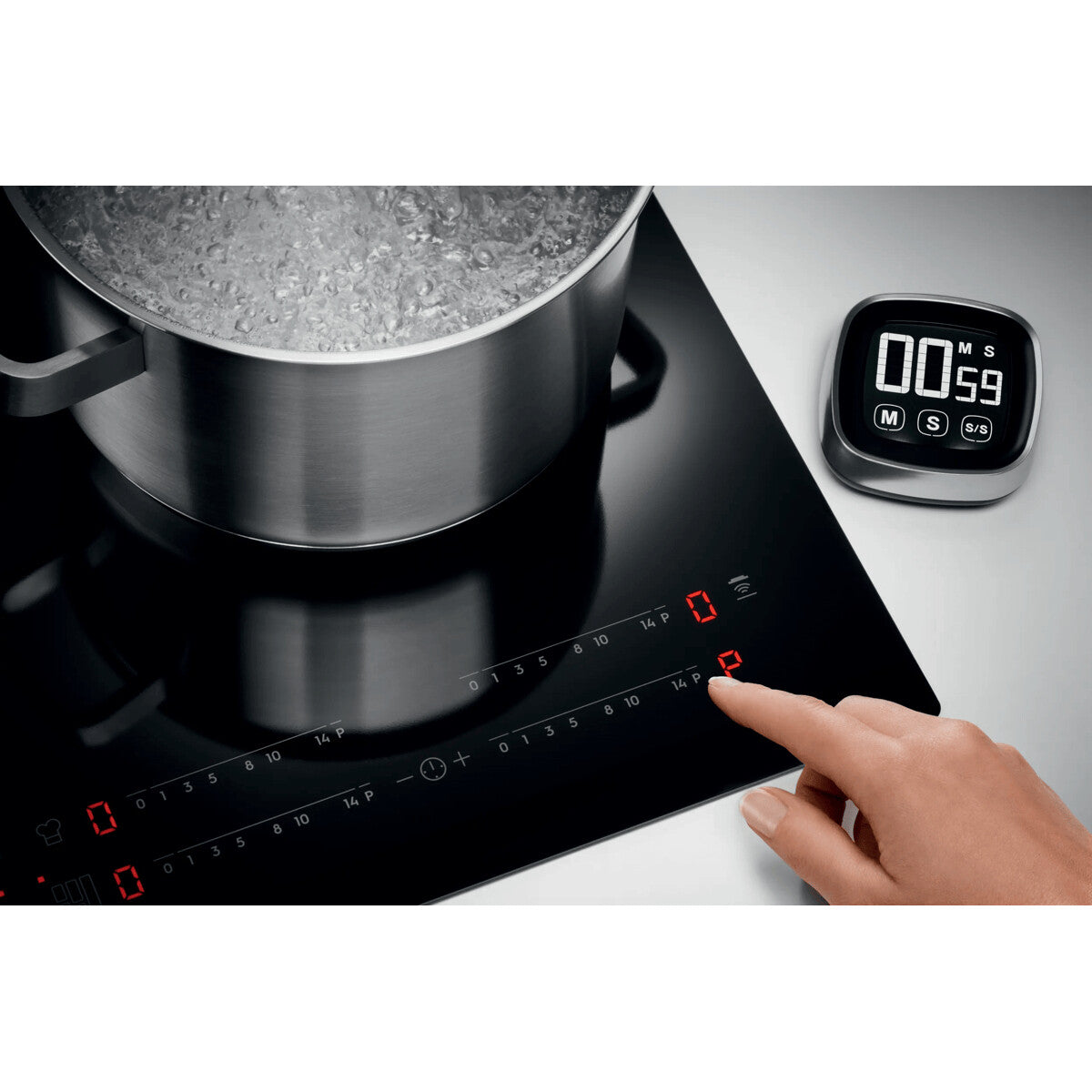 Electrolux EIS62453IZ Black Built-in 60 cm Zone induction hob 4 zone(s)