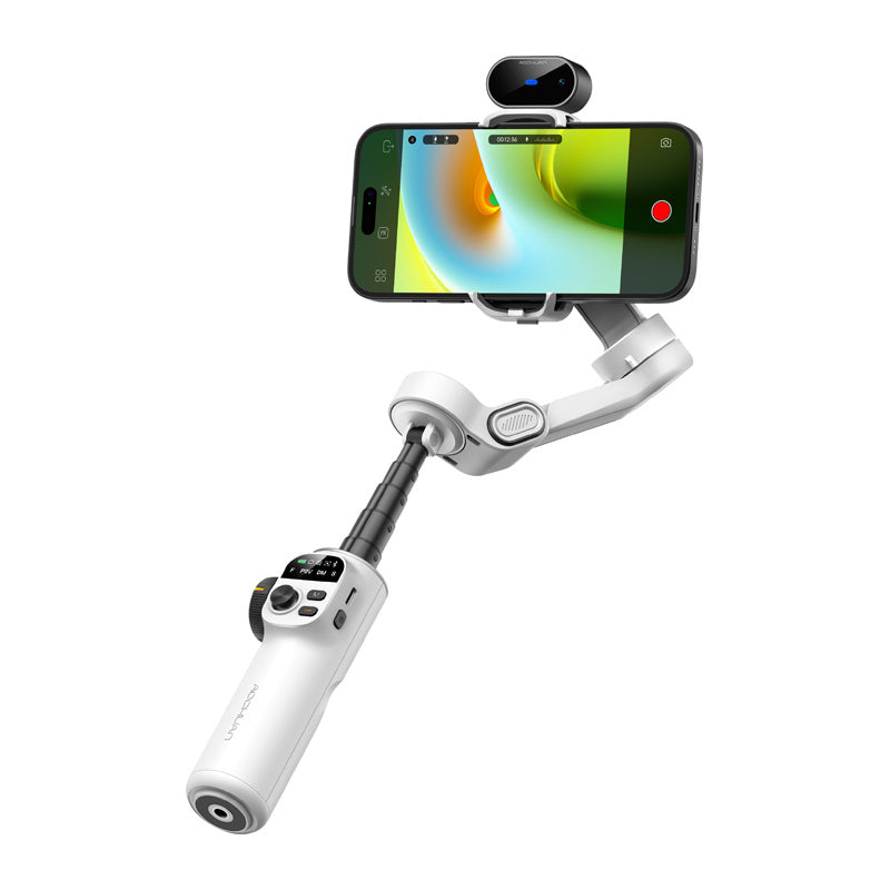 AOCHUAN X2 Gimbal med AI-sensor (hvid)