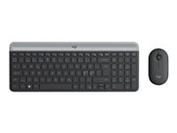 Logitech Slim Wireless Combo MK470 Sæt med mus og tastatur Trådløs Nordisk
