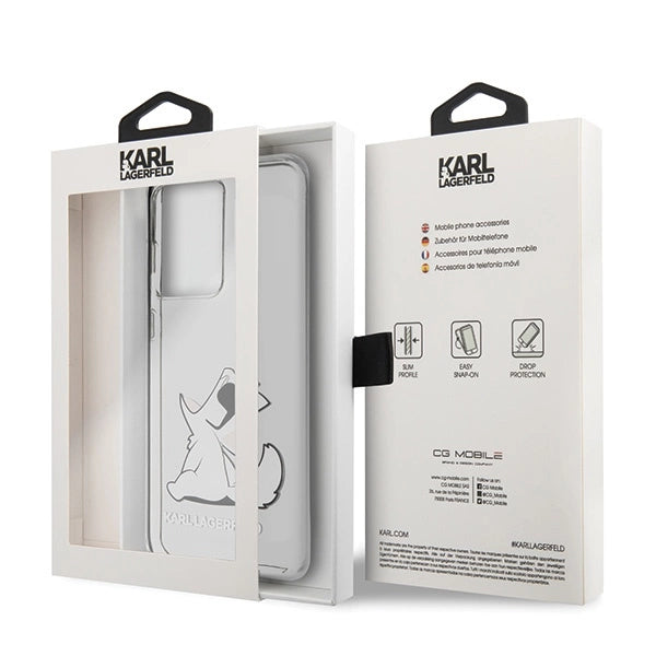 Karl Lagerfeld KLHCS69CFNRC S20 Ultra G988 gennemsigtige Choupette Fun