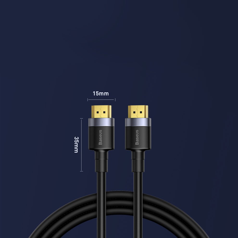 Baseus Cafule HDMI / HDMI 2.0 4K 60 Hz 3D 18 Gbps cable 3 m - black