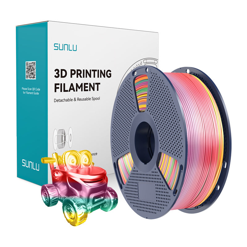 Sunlu PLA+ silkefilament (Rainbow 01)