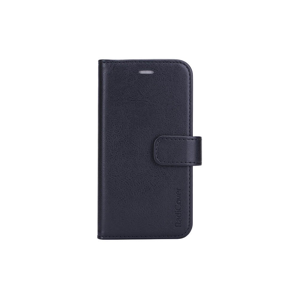 Radicover Strålingsbeskyttelse Wallet Pu I Phone 12 Mini Flipcover Sort