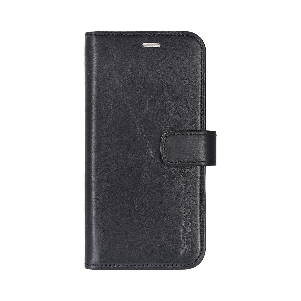 Radicover Strålingsbeskyttelse Wallet Læder I Phone 12/12 Pro 2in1 Magnet Sort
