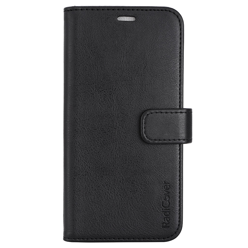 Radicover Flipcover 3 Card Anti Radiation I Phone 13 / 14 6,1" Black Pu Rfid