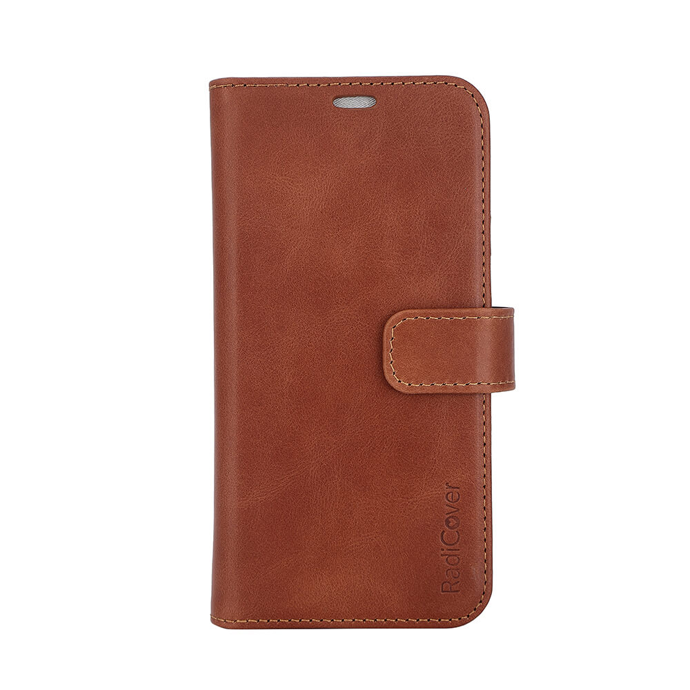 Radicover 2in1 Anti Radiation Rfid 3 Card Mag S I Phone 15 Brown Leather
