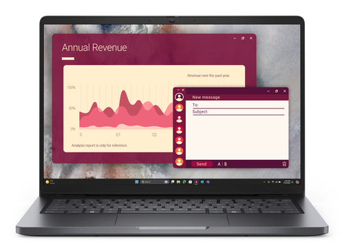 DELL Pro 14 PC14250 Intel Core Ultra 5 235U Laptop 35,6 cm (14") Full HD+ 16 GB DDR5-SDRAM 1 TB SSD Wi-Fi 6E (802.11ax) Windows 11 Pro UK engelsk Sort