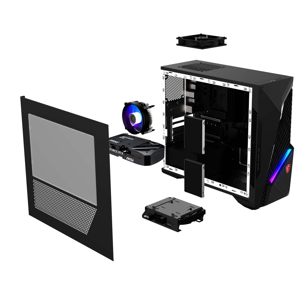 MSI MAG Infinite S3 14NVM5-2873EU Intel® Core™ i5 i5-14400F 16 GB DDR5-SDRAM 1 TB SSD NVIDIA GeForce RTX 5060 Ti Windows 11 Home Desktop PC Sort