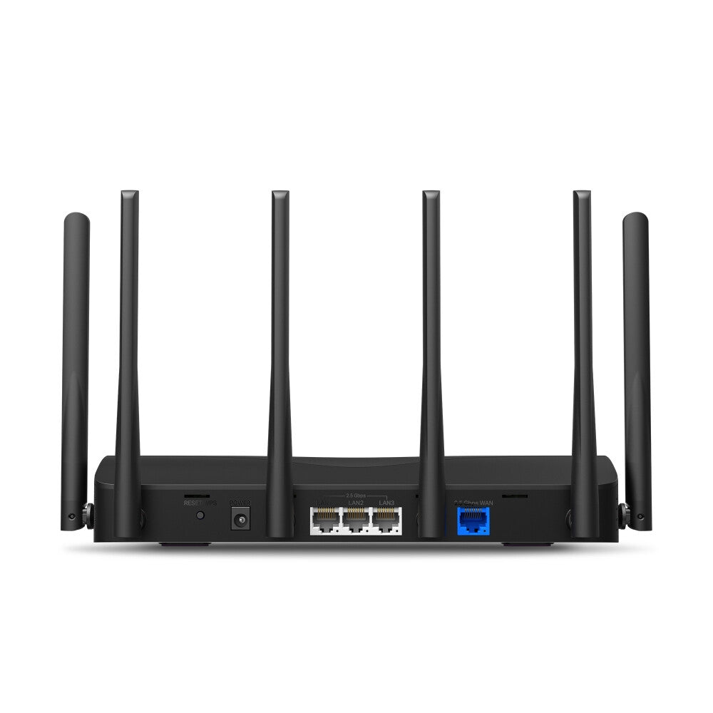 Mercusys MR47BE trådløs router 2.5 Gigabit Ethernet Tri-band (2,4 GHz/5 GHz/6 GHz) Sort