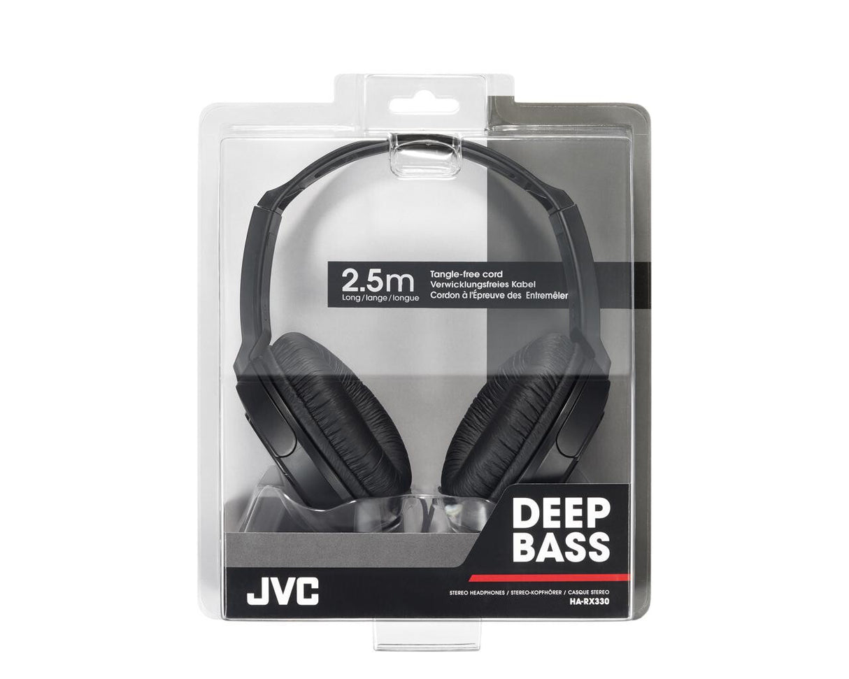 JVC HA-RX330-E Hovedtelefoner Ledningsført Headset Musik Sort