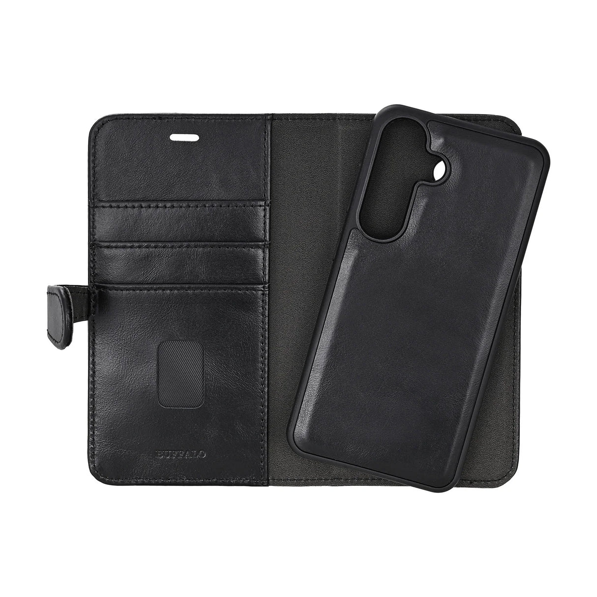 Wallet 2i1 Samsung S25 5G Læder 3 Kort Sort
