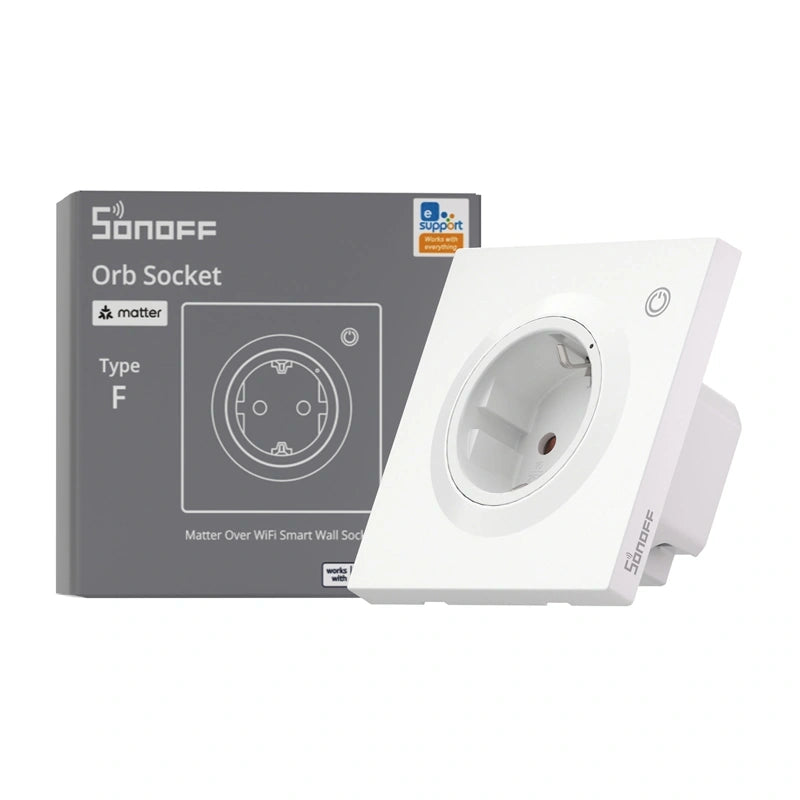 Sonoff WS01TPF-E WiFi Smart Wall Socket (Type F)