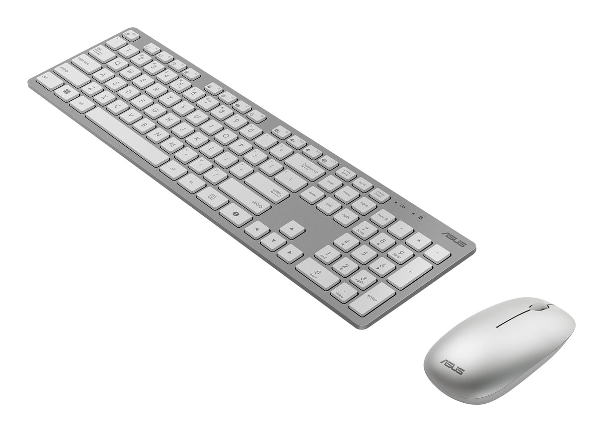 ASUS W5000 Wireless Keyboard and Mouse Set tastatur Mus inkluderet Universel RF trådløst Hvid