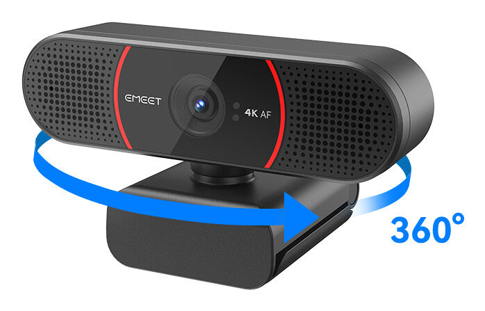 eMeet C960 4K webcam 3840 x 2160 pixel USB Sort, Rød