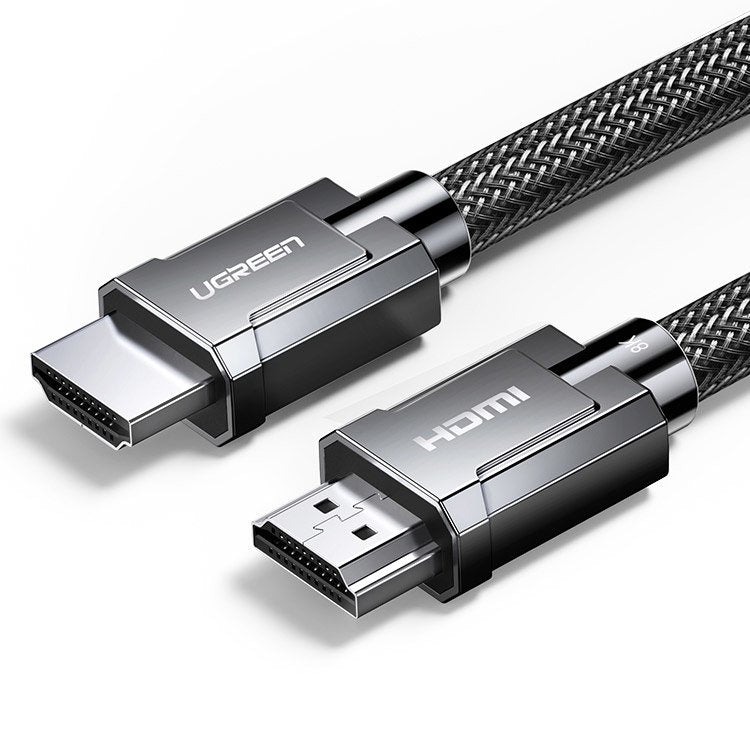 Ugreen kabel HDMI 2.1 kabel 8K 60 Hz / 4K 120 Hz 3D 48 Gbps HDR VRR QMS ALLM eARC QFT 2 m grå (HD135 70321)
