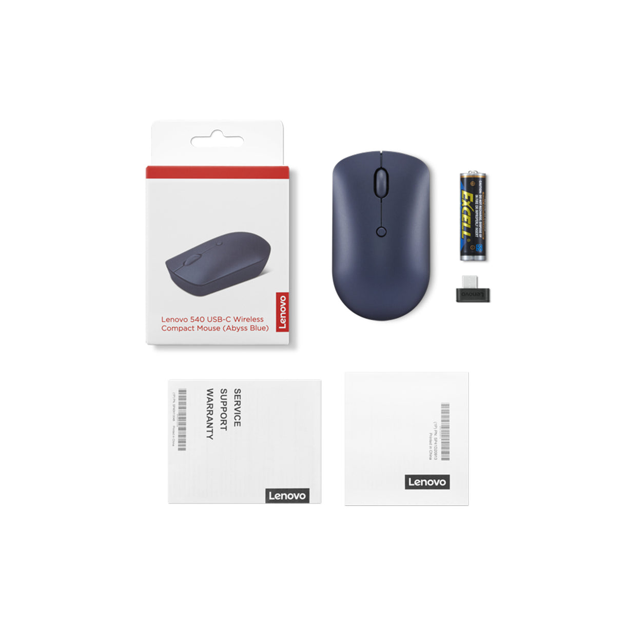 Lenovo 540 mus Kontor Ambidextrous RF trådløst Optisk 2400 dpi