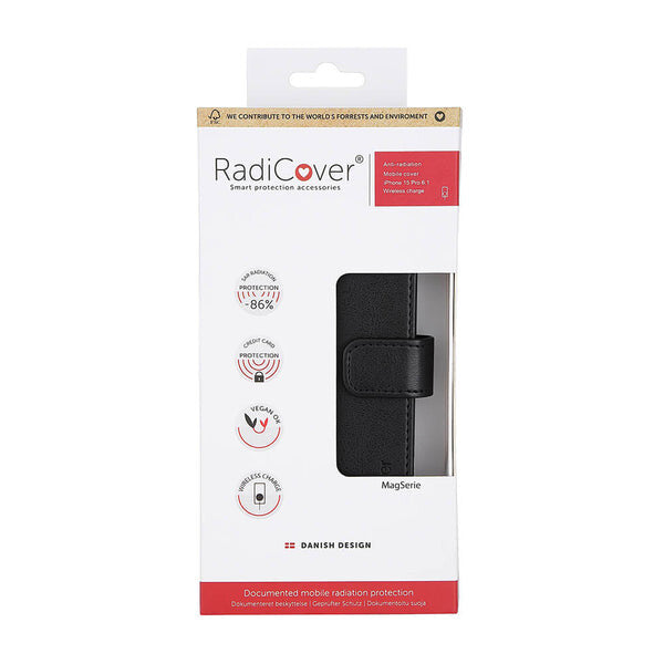 Radicover 587107 mobiltelefon etui 15,5 cm (6.1") Tegnebogsetui Sort