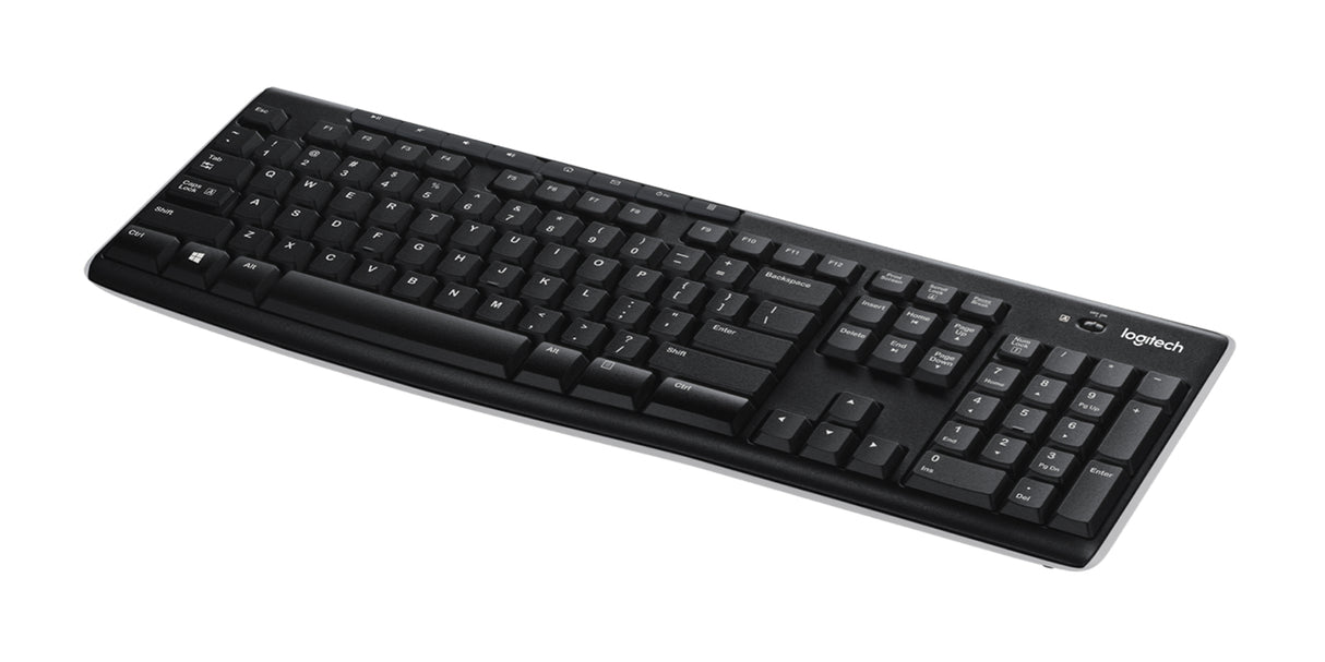 Logitech K270 Wireless Keyboard - Nordic - Tastatur - Nordisk - Sort