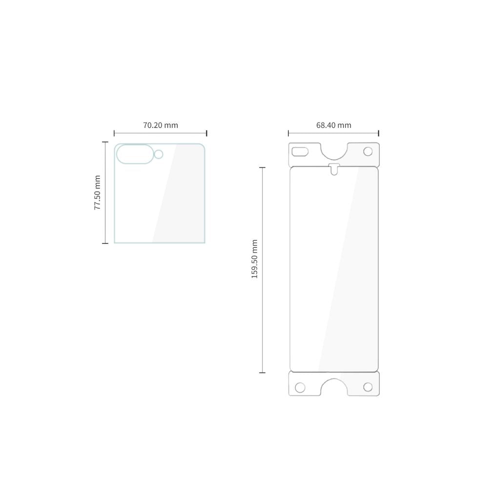 Beskyttelsessæt Tech Protect Easy Set Foil & Glass Fit+ 4 In1 Galaxy Z Flip 7/8 Clear