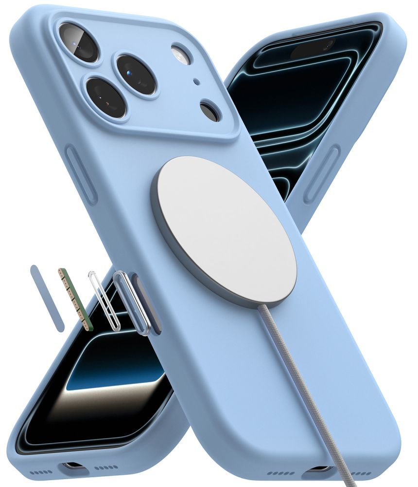 Ringke Silikone Magnetisk Magsafe Iphone 18 Pro Max Lysblå