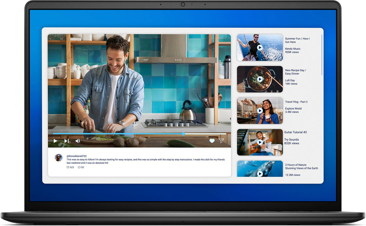 DELL DC16250 Intel Core 5 120U Laptop 40,6 cm (16") Full HD+ 16 GB DDR5-SDRAM 512 GB SSD Wi-Fi 6 (802.11ax) Windows 11 Pro Sort