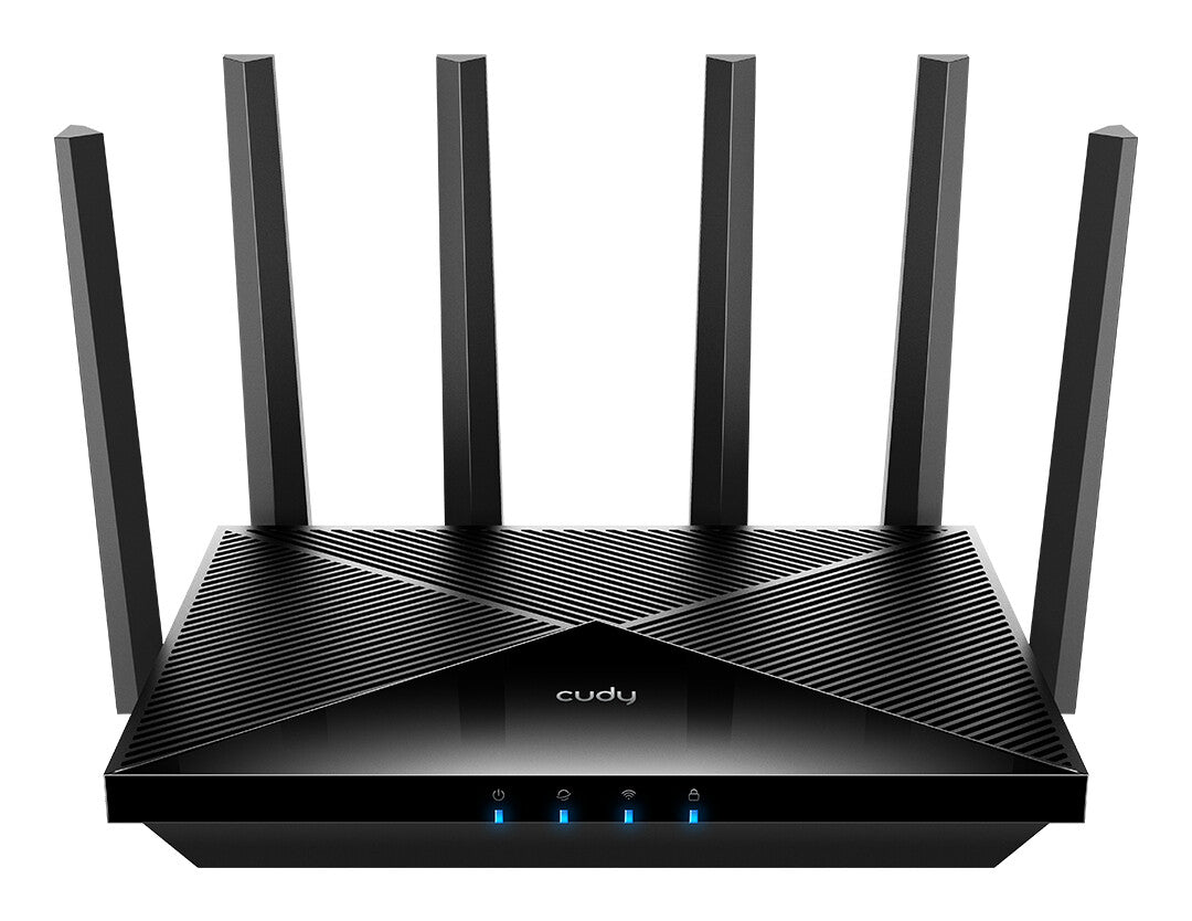 Cudy WR11000 trådløs router 2.5 Gigabit Ethernet Tri-band (2,4 GHz/5 GHz/6 GHz) Sort
